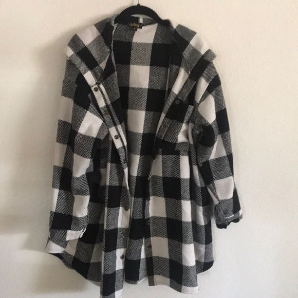 Jackets & Blazers - Oversize flannel jacket